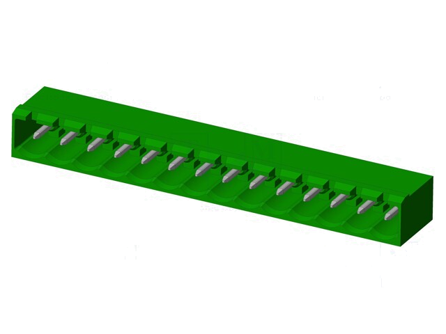 Connector: ontkoppelbare terminal strip; contact; mannelijk Connector: ontkoppelbare terminal strip; contact; mannelijk